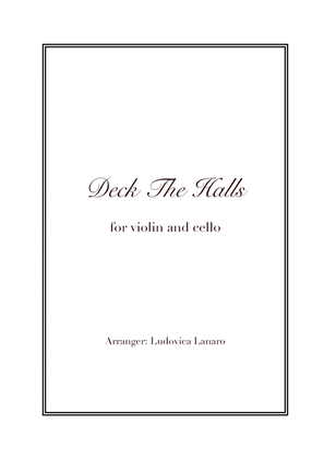 Deck The Halls - Christmas Easy Duet - Violin and Cello