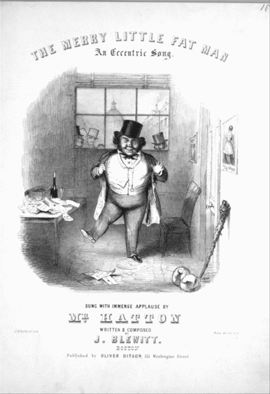 The Merry Little Fat Man. An Eccentric Song Voice scores gallery preview page 1