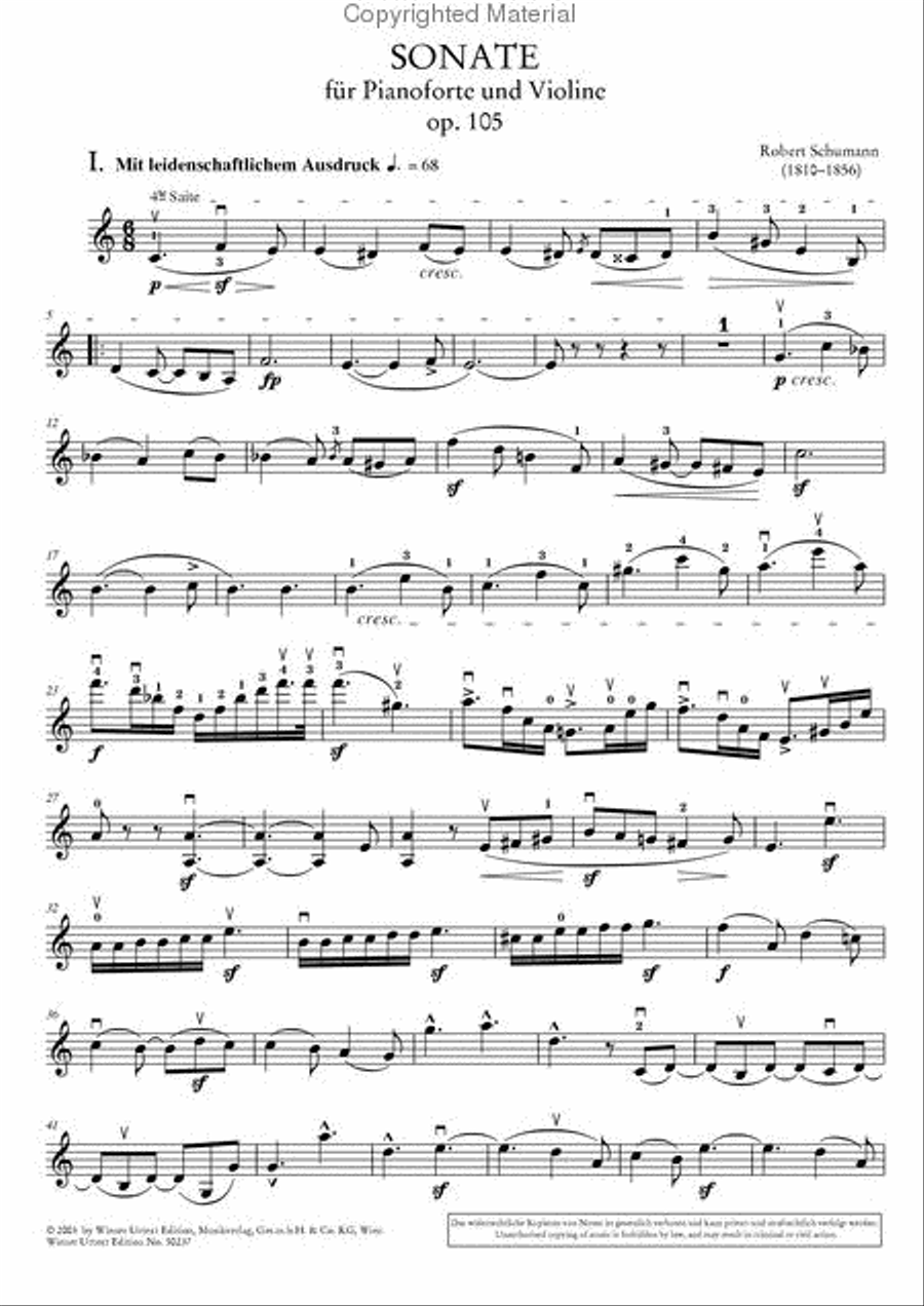 Sonatas for Violin and Piano - Volume 1 Violin Solo scores gallery preview page 5