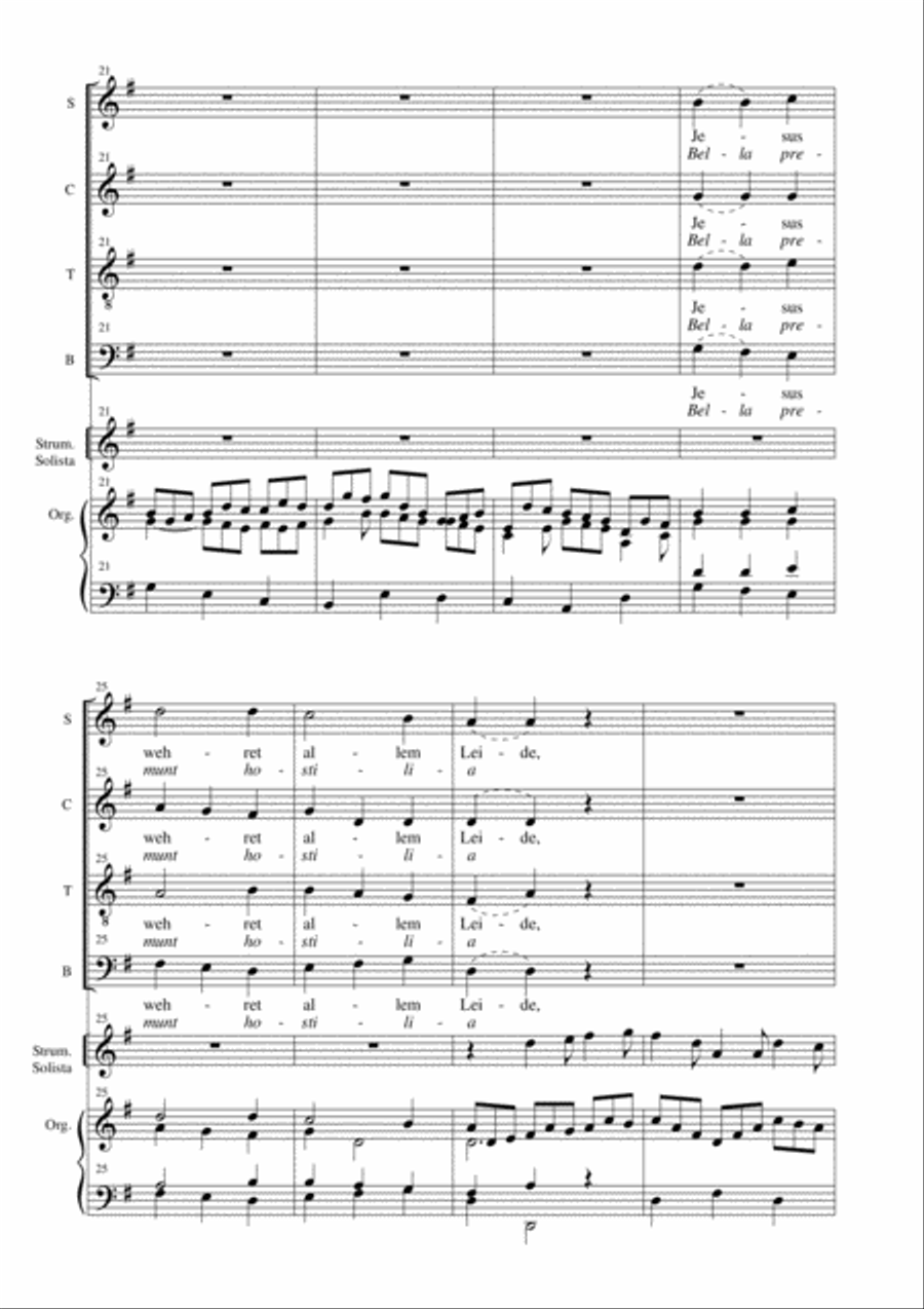 JESUS BLEIBET MEINE FREUDE - Choral from CANTATA 147 - BWV 147 - SATB Choir, Organ and Solo Instrume 4-Part scores gallery preview page 5