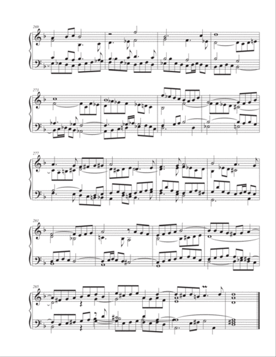 Completion of Contrapunctus 14 from The Art of Fugue image number null