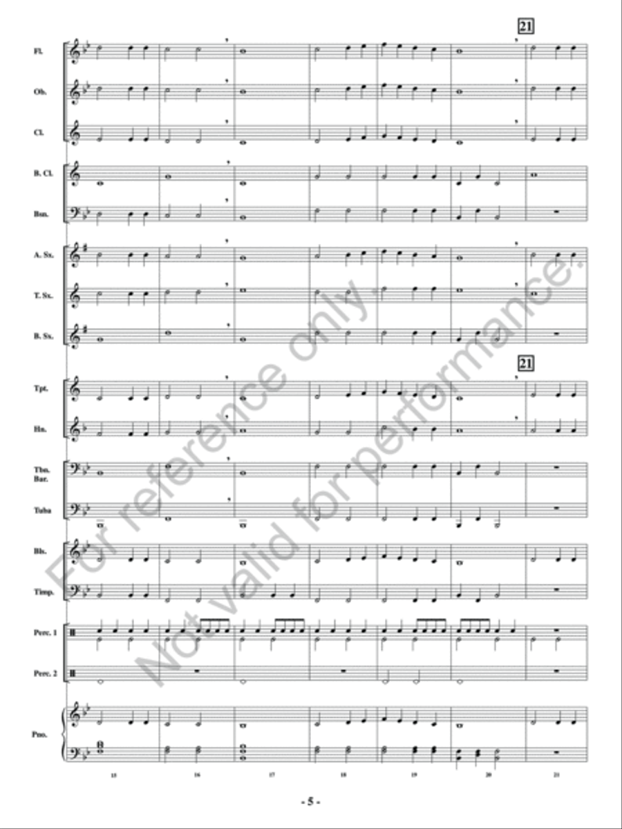 Ascension Of The Emperor Concert Band scores gallery preview page 6