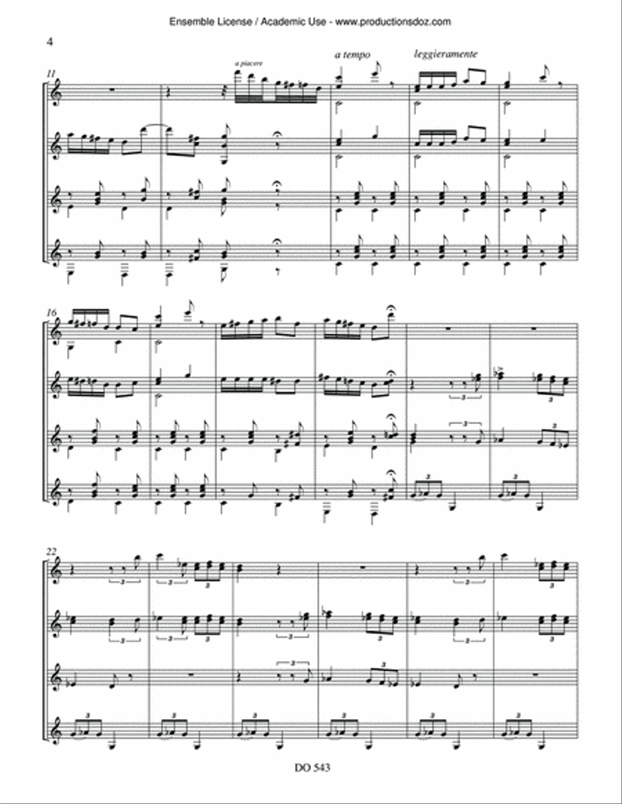 Fantaisie op. 16 Guitar Ensemble scores gallery preview page 4