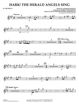 Hark! The Herald Angels Sing (arr. Ted Ricketts) - F Horn 1 & 2