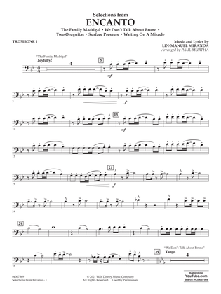 Selections from Encanto (arr. Paul Murtha) - Trombone 1