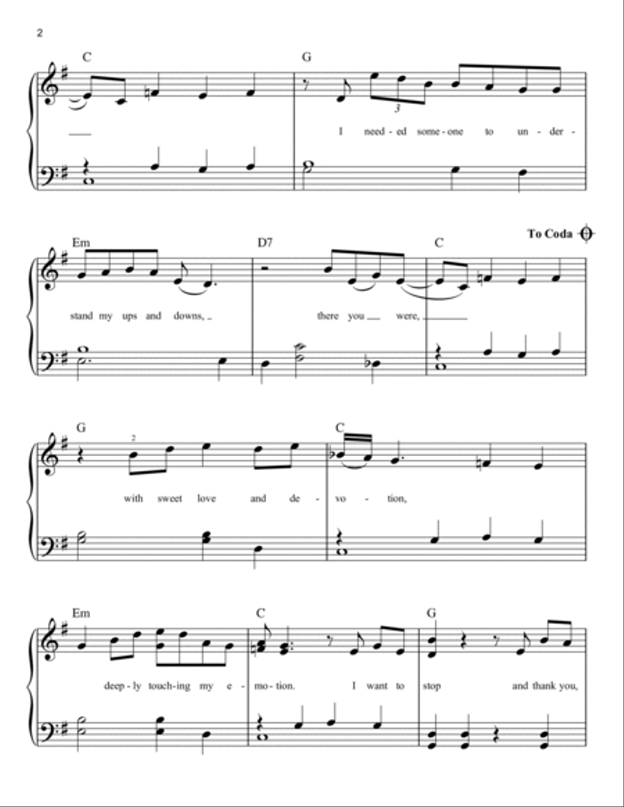 How Sweet It Is (To Be Loved By You) Easy Piano scores gallery preview page 2