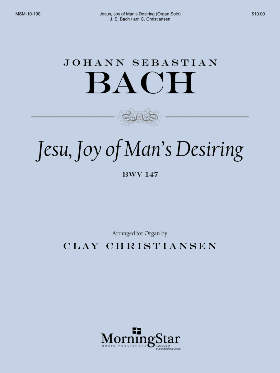 Jesu, Joy of Man's Desiring Organ Solo scores gallery preview page 1