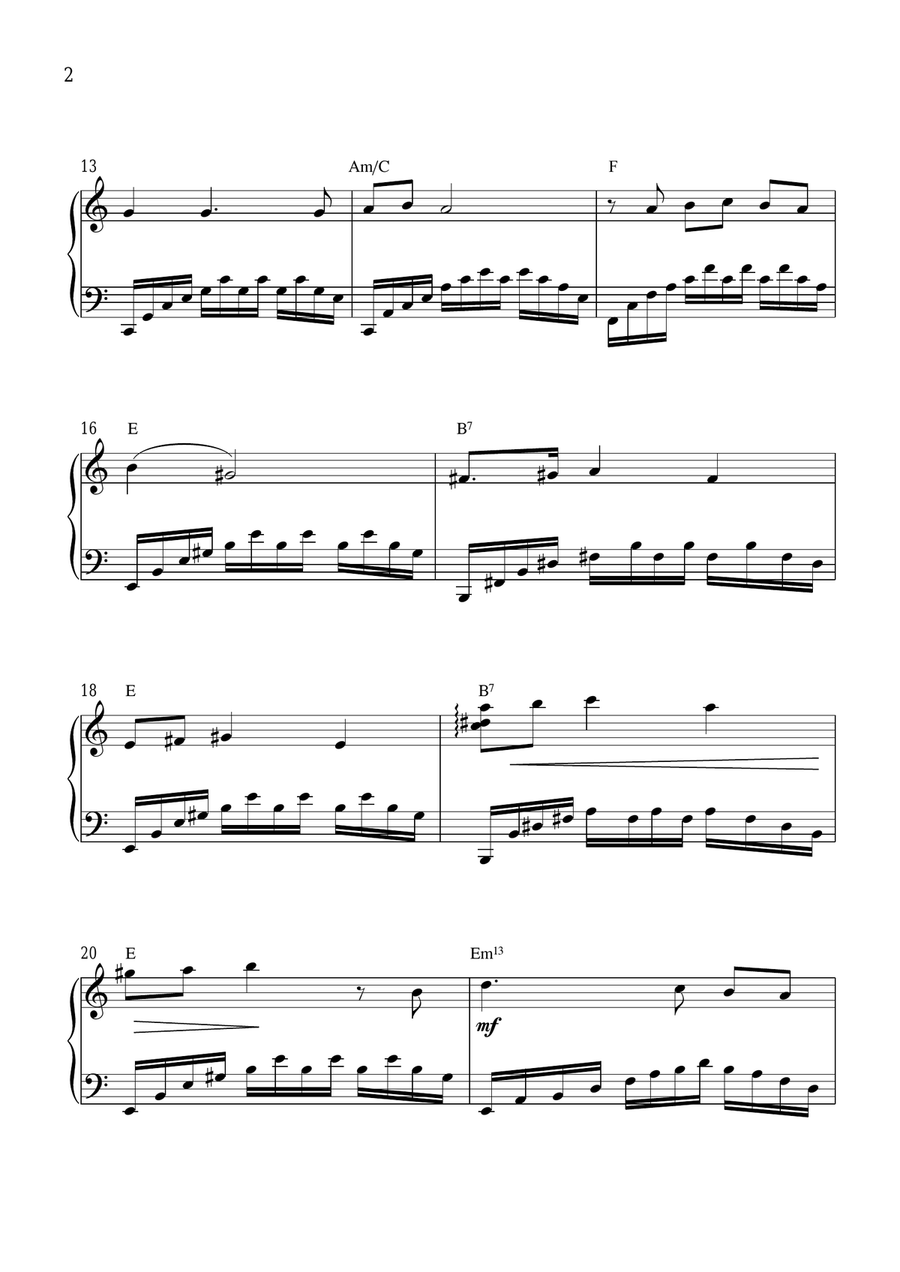 Mon Cœur S'ouvre à Ta Voix Piano Method scores gallery preview page 2