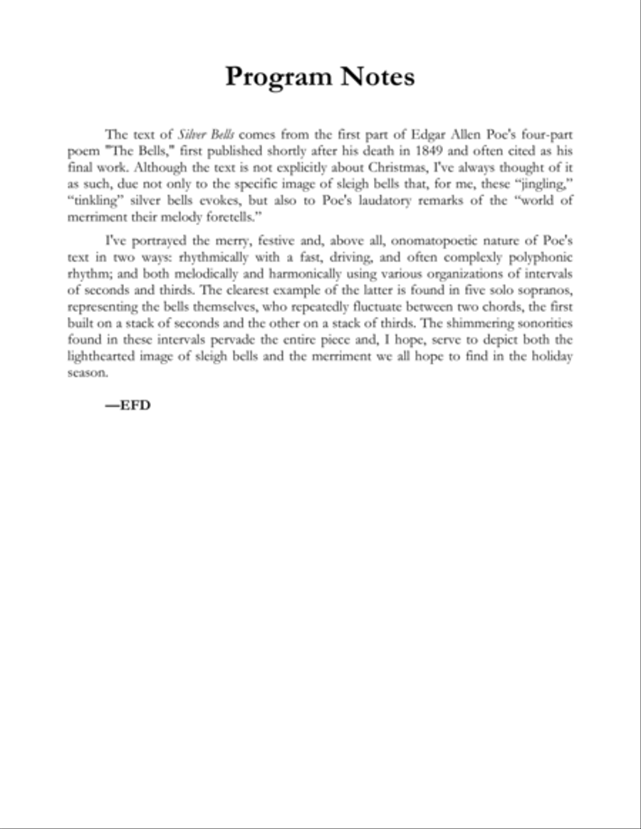 Silver Bells 4-Part scores gallery preview page 3