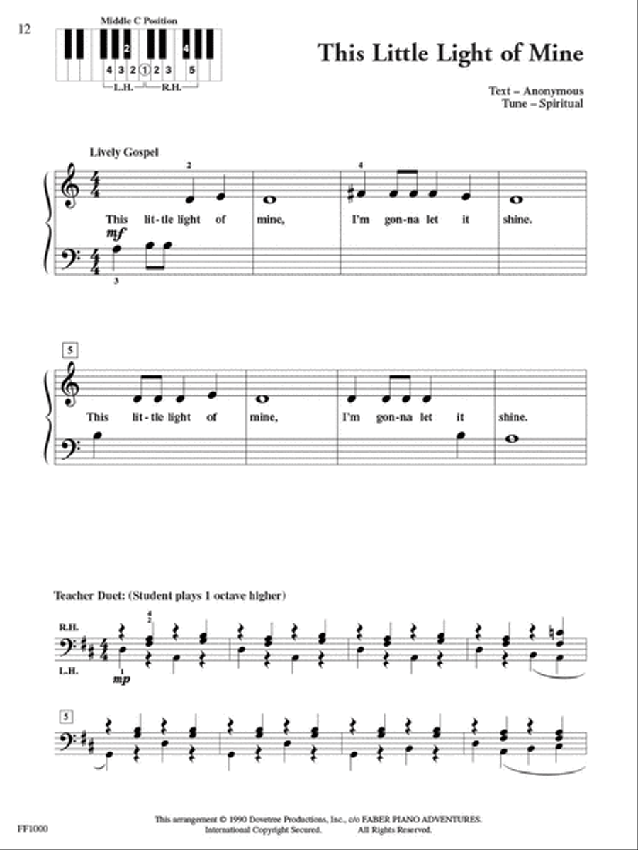 PlayTime® Piano Hymns Piano Method scores gallery preview page 5