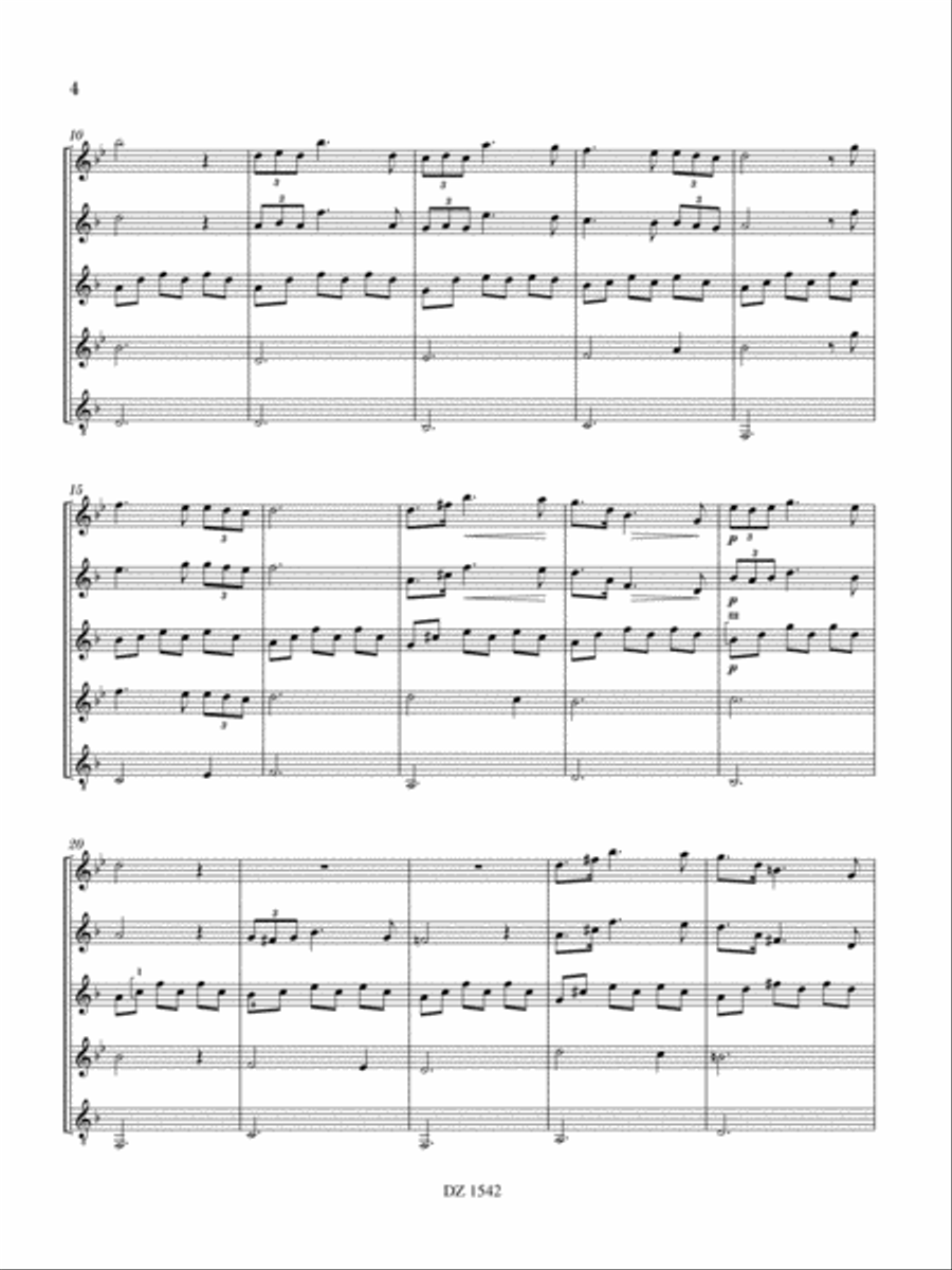 Ständchen, Sérénade D. 957 Guitar Ensemble scores gallery preview page 4
