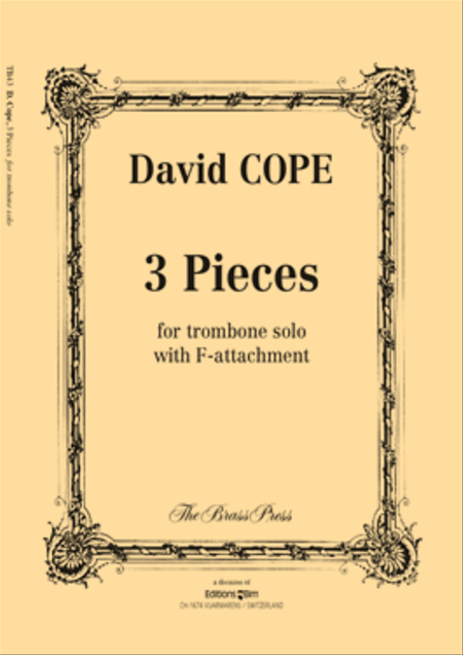 3 Pieces Trombone Solo scores gallery preview page 1