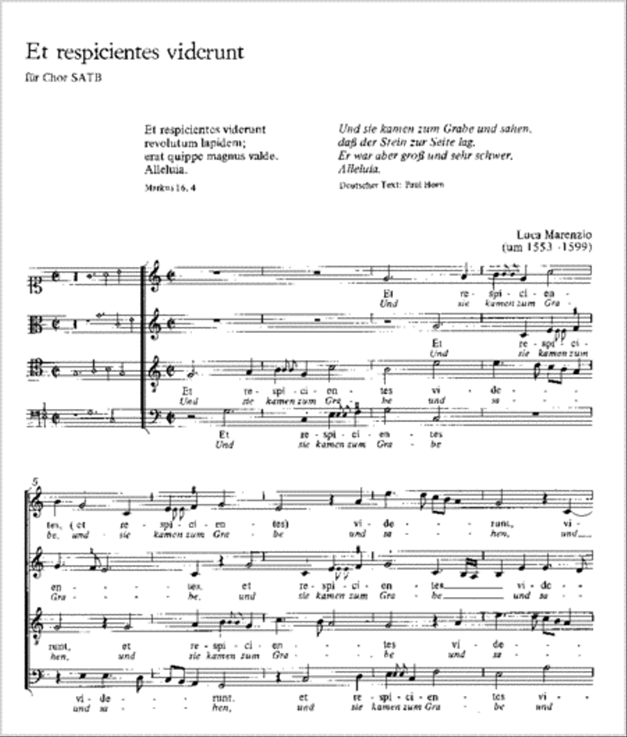 Et respicientes viderunt 4-Part scores gallery preview page 1