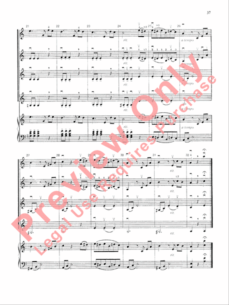 Highland/Etling Violin Quartet Series: Book 3 Small Ensemble scores gallery preview page 38