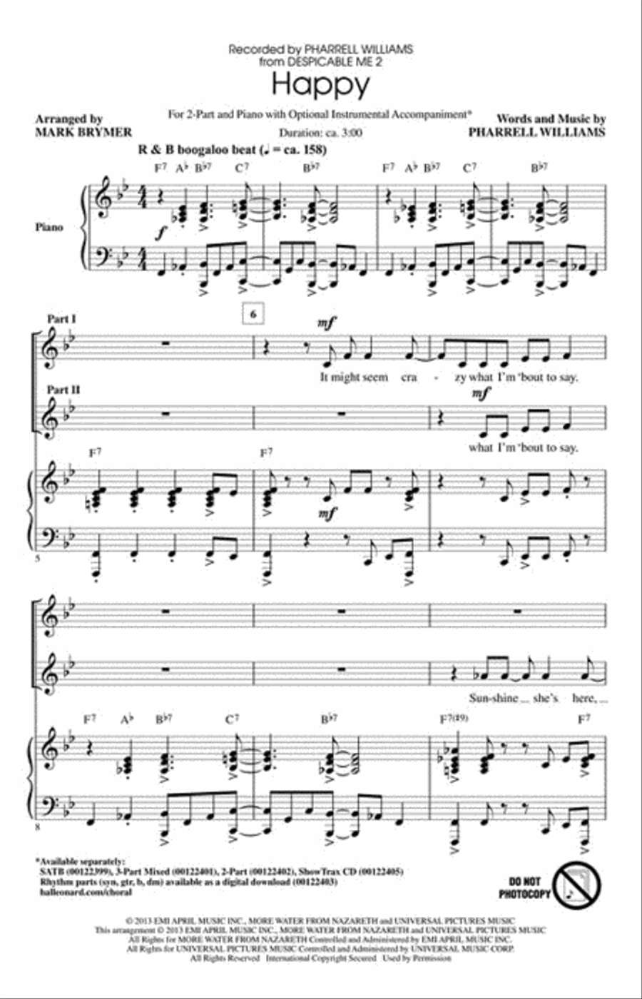 Happy 2-Part scores gallery preview page 2