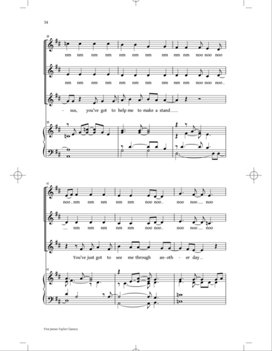 You've Got A Friend: Five James Taylor Classics SSA scores gallery preview page 32
