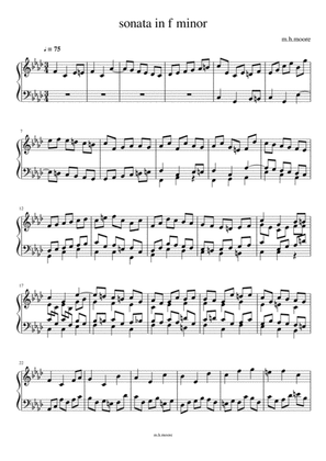 Sonata in f minor