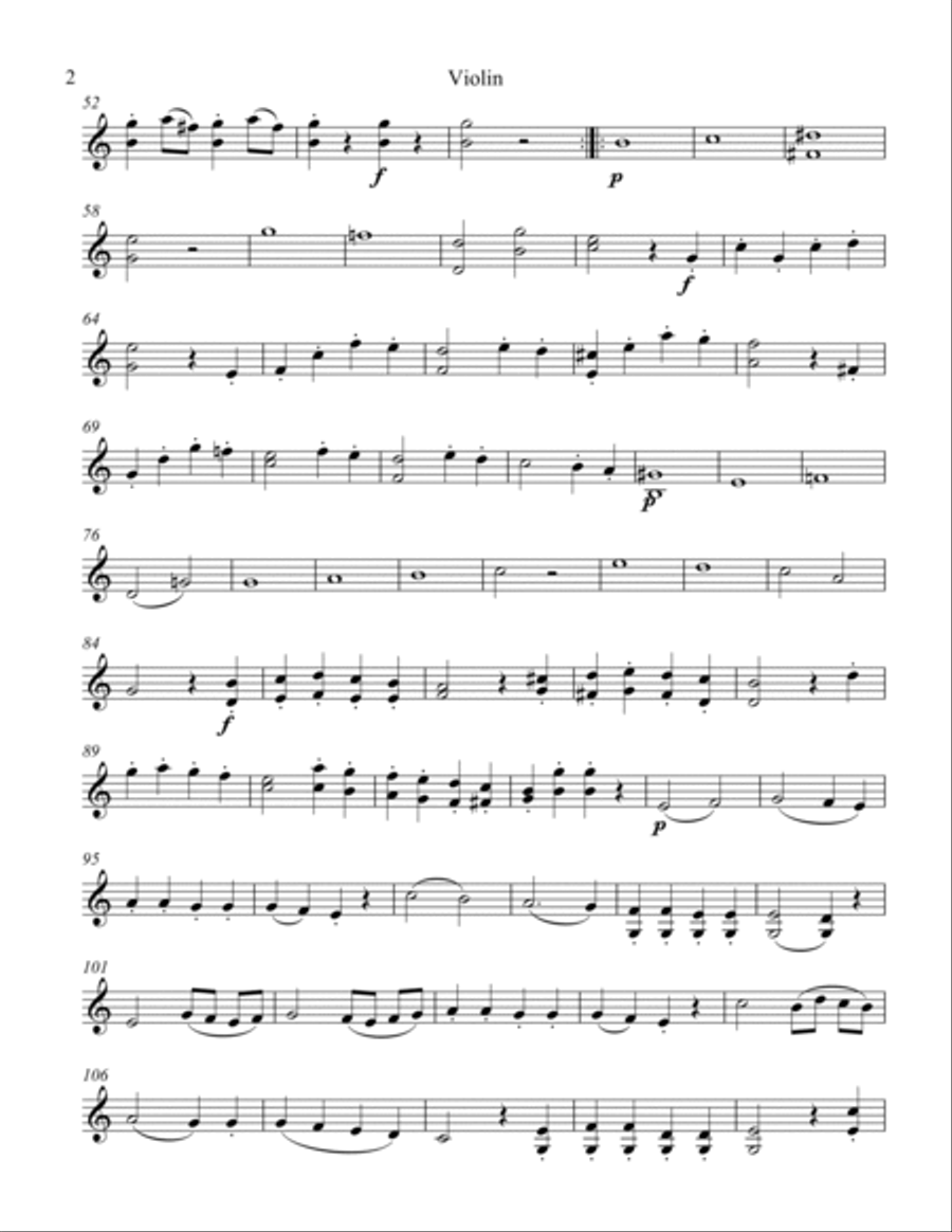 Duo #1 Violin Solo scores gallery preview page 2