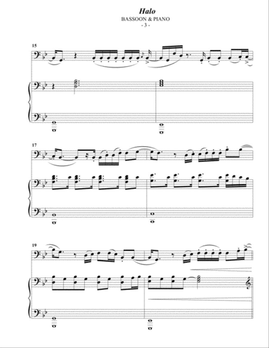 Halo Bassoon scores gallery preview page 3
