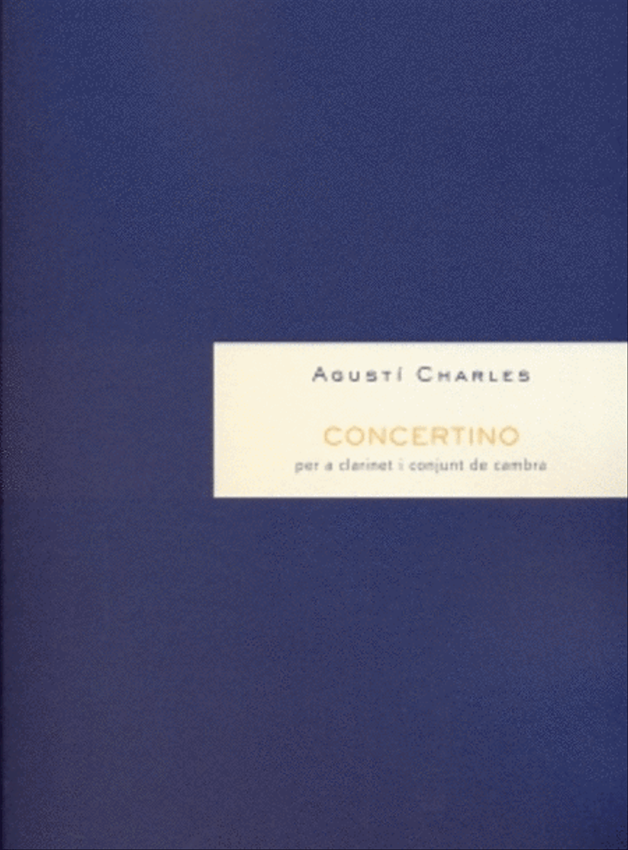Concertino per a clarinet A Clarinet scores gallery preview page 1