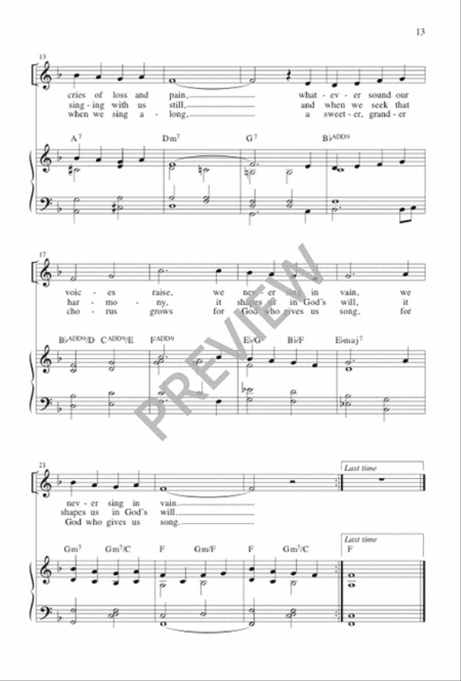 With Sweetest Music 4-Part scores gallery preview page 14