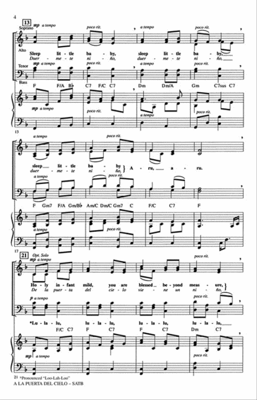 A la Puerta del Cielo 4-Part scores gallery preview page 3