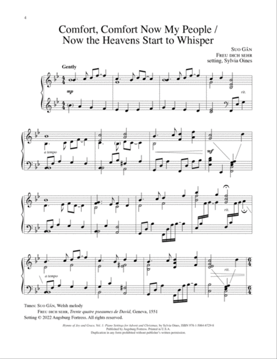 Hymns of Joy and Grace, Vol. 1 Piano Solo scores gallery preview page 3