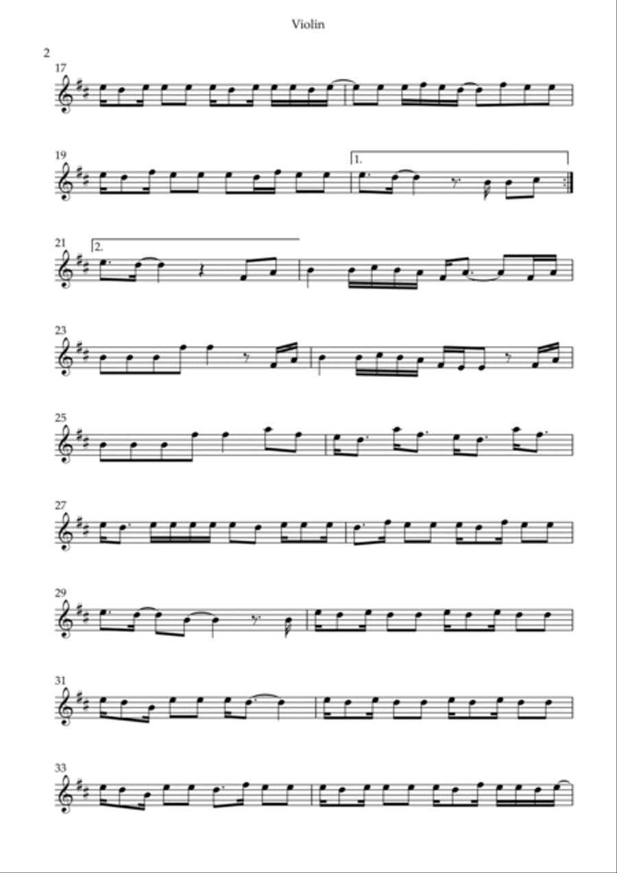 Young And Beautiful Violin Solo scores gallery preview page 2