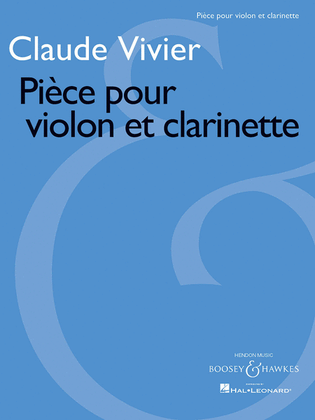 Book cover for Pièce pour violon et clarinette