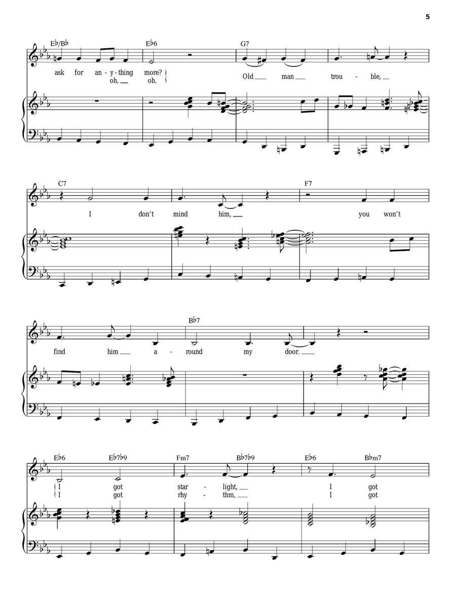 I Got Rhythm Piano, Vocal scores gallery preview page 5