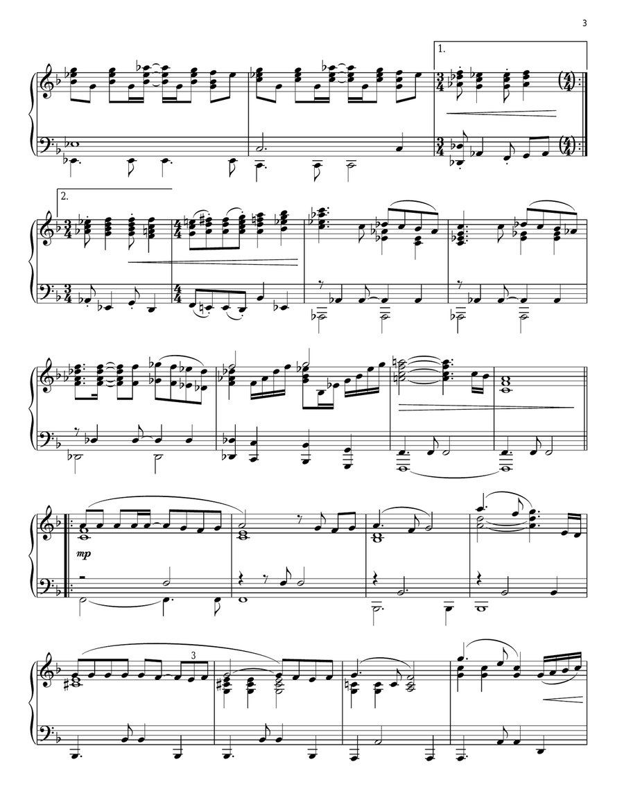 MacArthur Park Piano Solo scores gallery preview page 3
