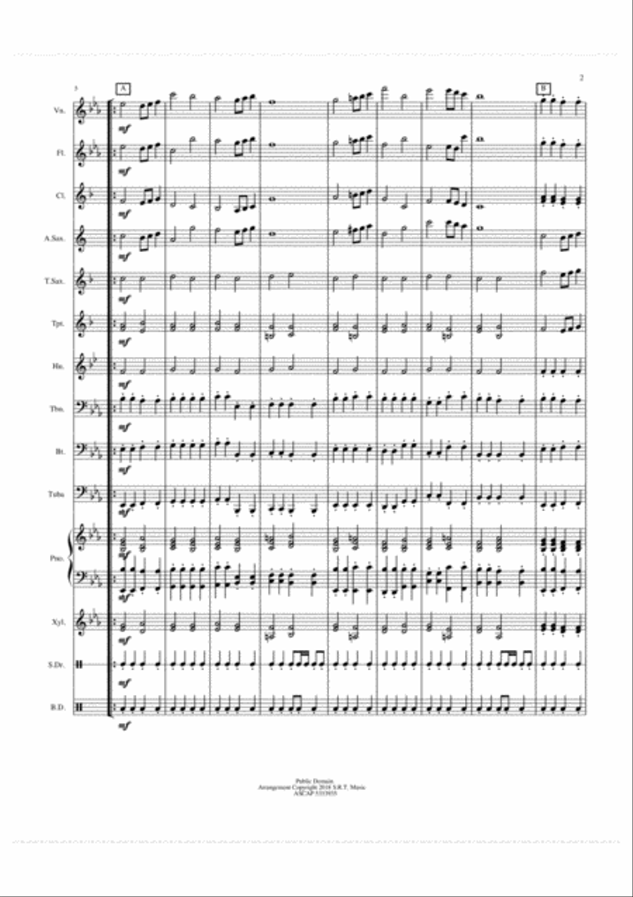 Pomp and Circumstance Concert Band scores gallery preview page 2