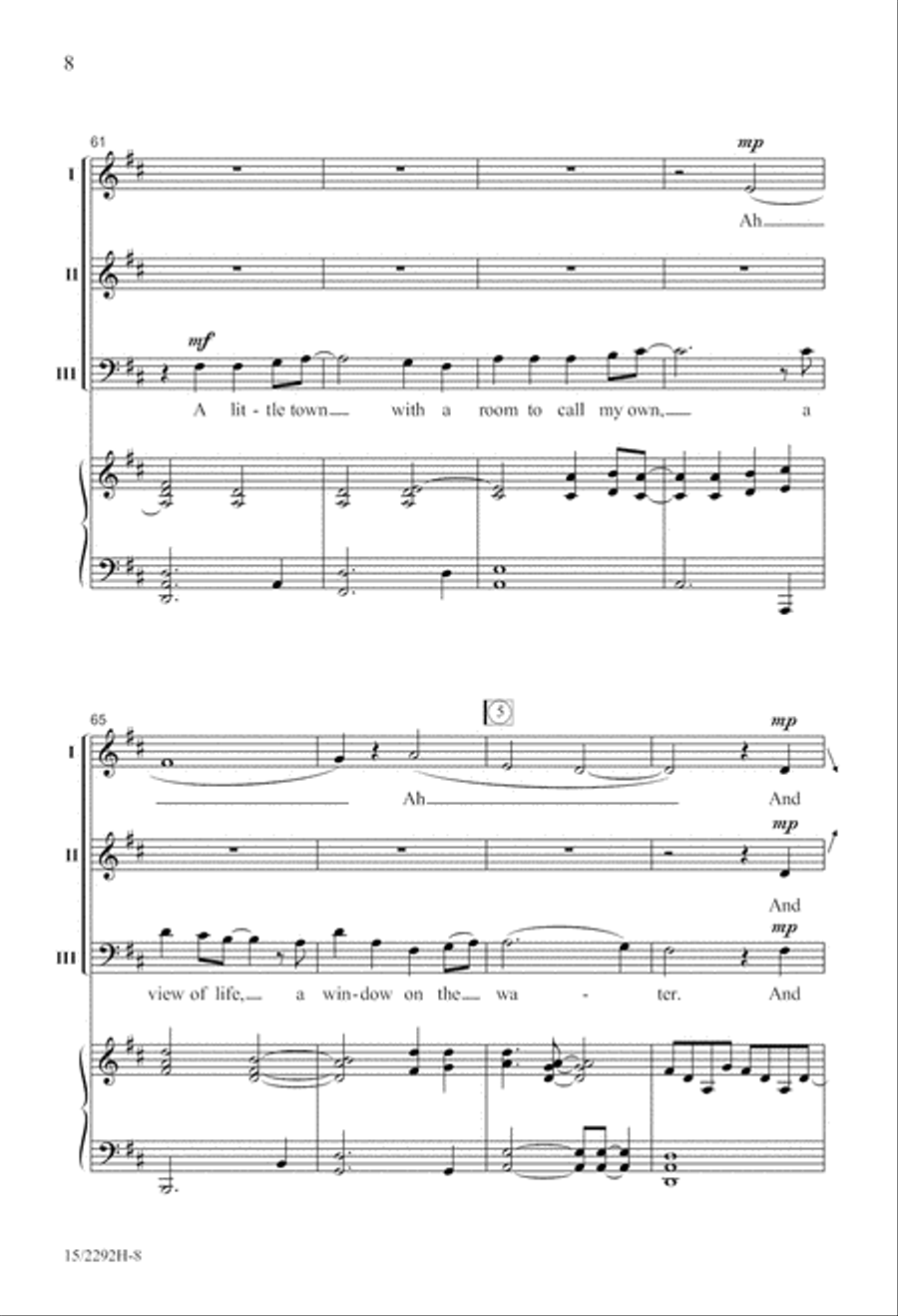 Aurora Borealis 3-Part scores gallery preview page 9