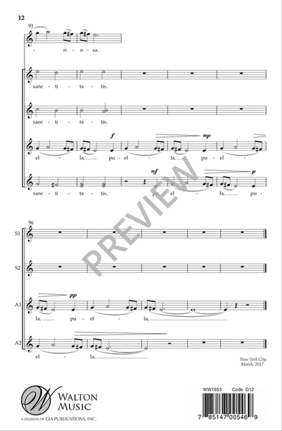 Ave Generosa (SSAA) SSAA scores gallery preview page 13