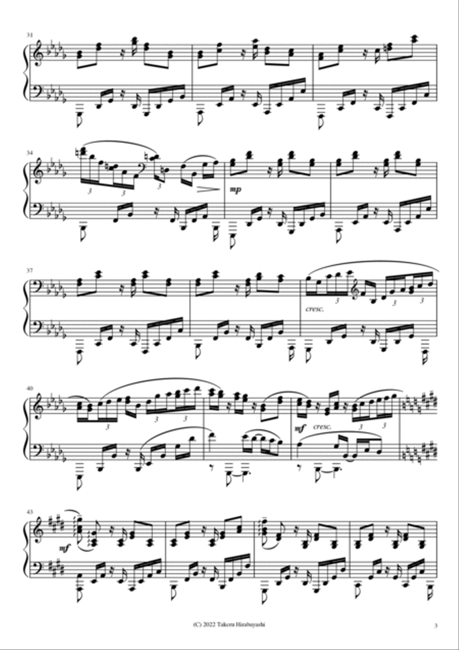 Take The Rapid Train Piano Solo scores gallery preview page 3