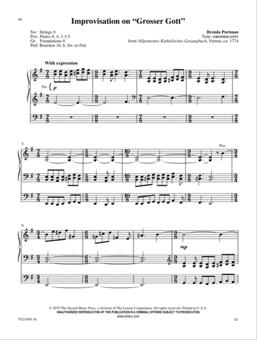 Peace Like a River Organ Solo scores gallery preview page 6