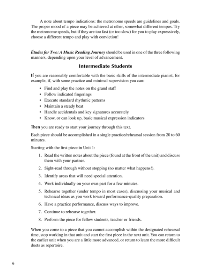 Etudes for Two - A Music Reading Journey Piano Method scores gallery preview page 6