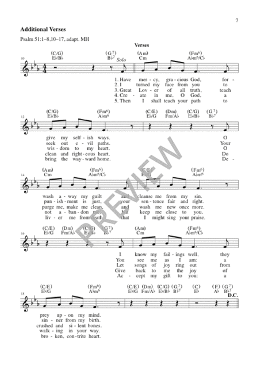 Turn My Heart, O God 4-Part scores gallery preview page 7