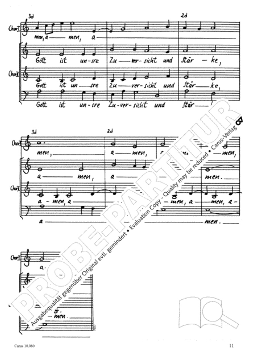 Christe, du bist der helle Tag SSATB scores gallery preview page 11