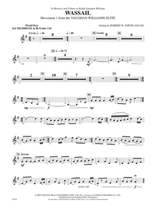 Wassail: (wp) 3rd B-flat Trombone T.C.