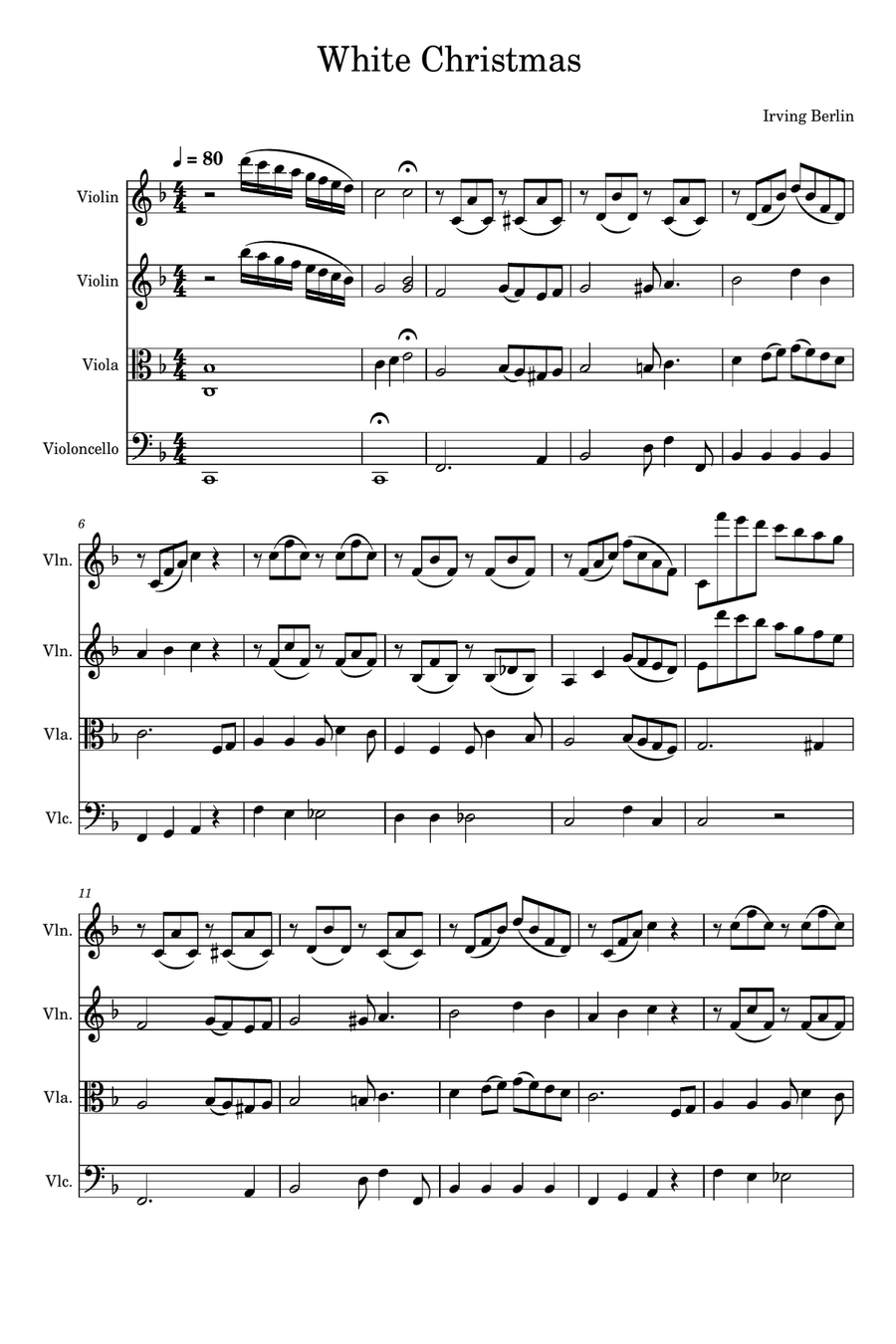 White Christmas String Orchestra scores gallery preview page 4