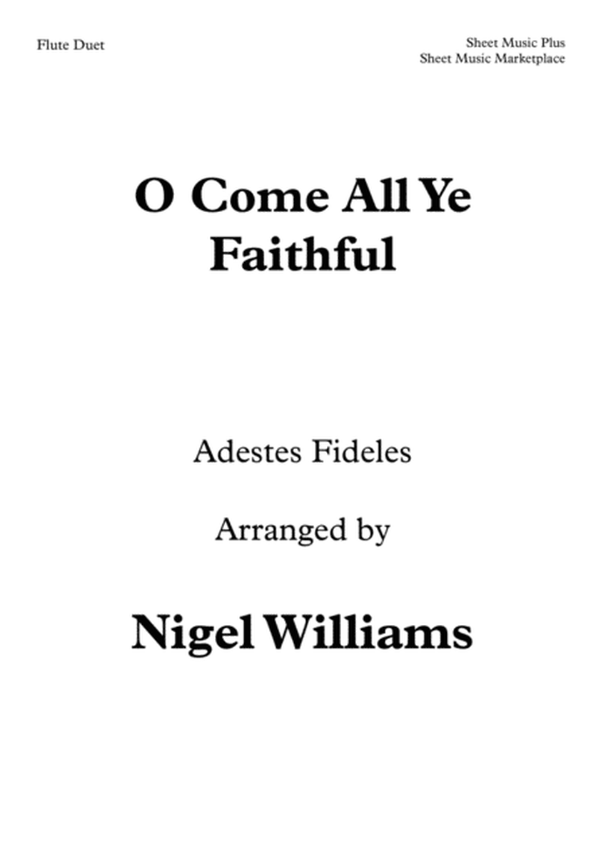 O Come All Ye Faithful, for Flute Duet image number null