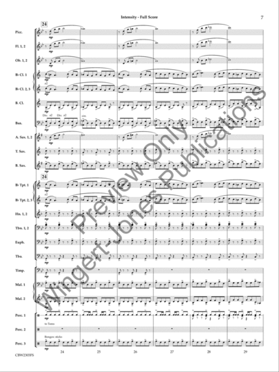 Intensity Concert Band scores gallery preview page 8