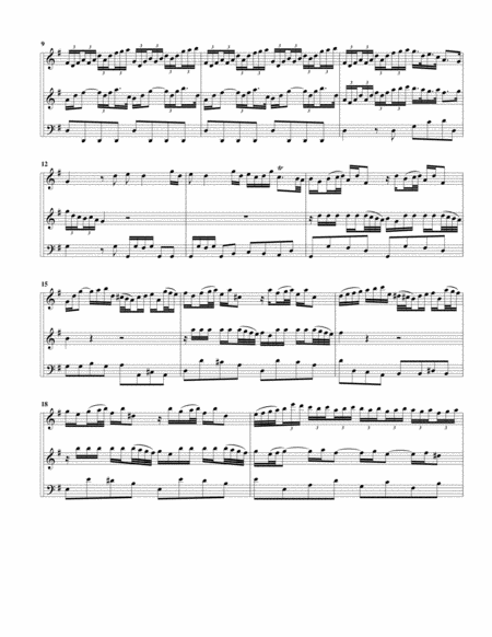Trio sonata QV 2 20 for flute, violin and continuo in E minor