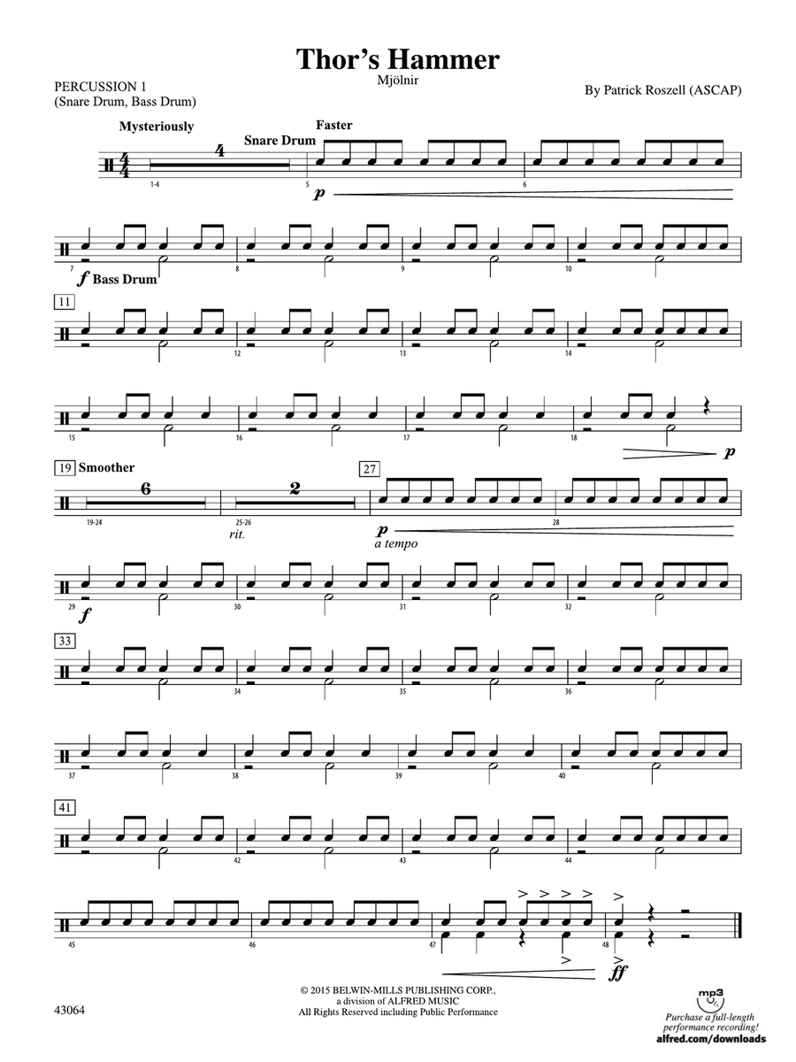 Thor's Hammer: 1st Percussion
