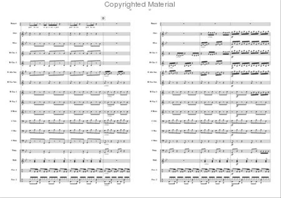 Harry's Rap Concert Band scores gallery preview page 6