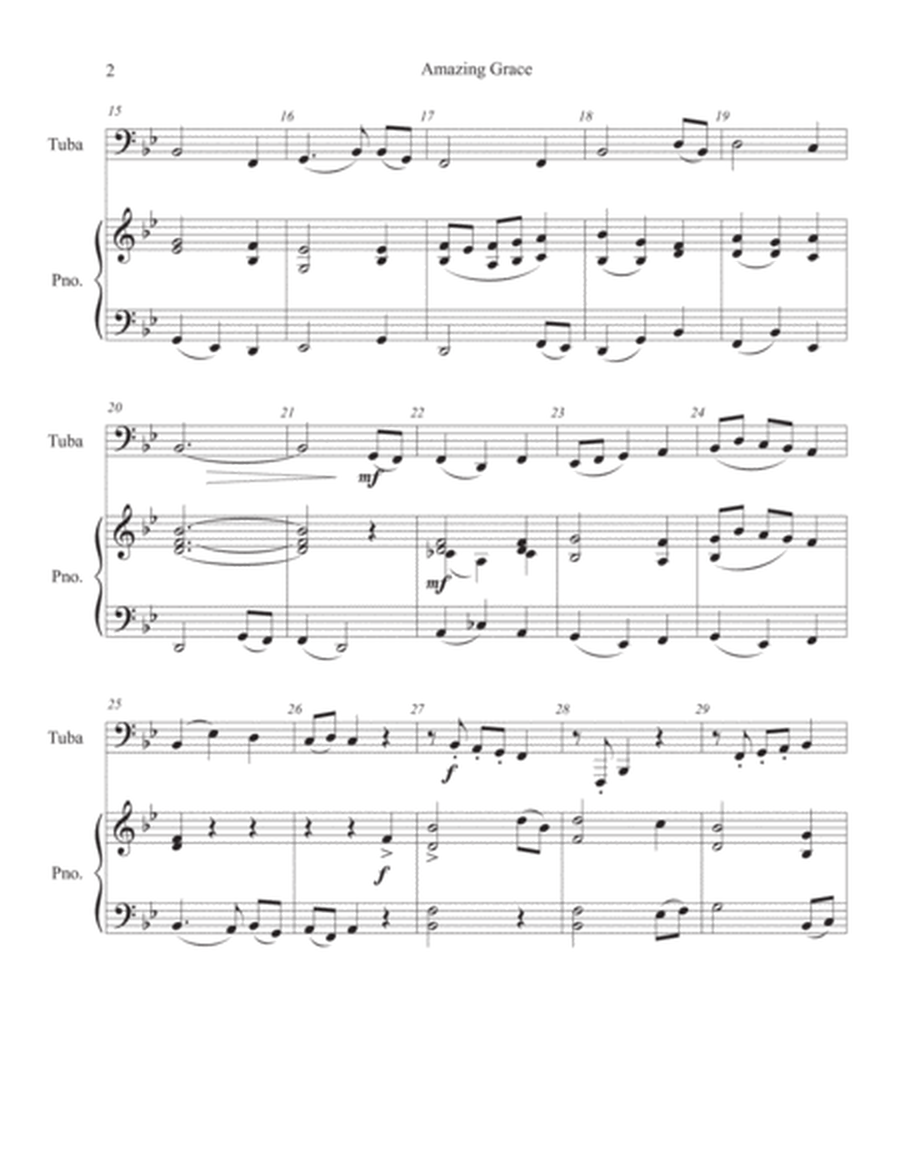 Amazing Grace for Tuba and Piano image number null