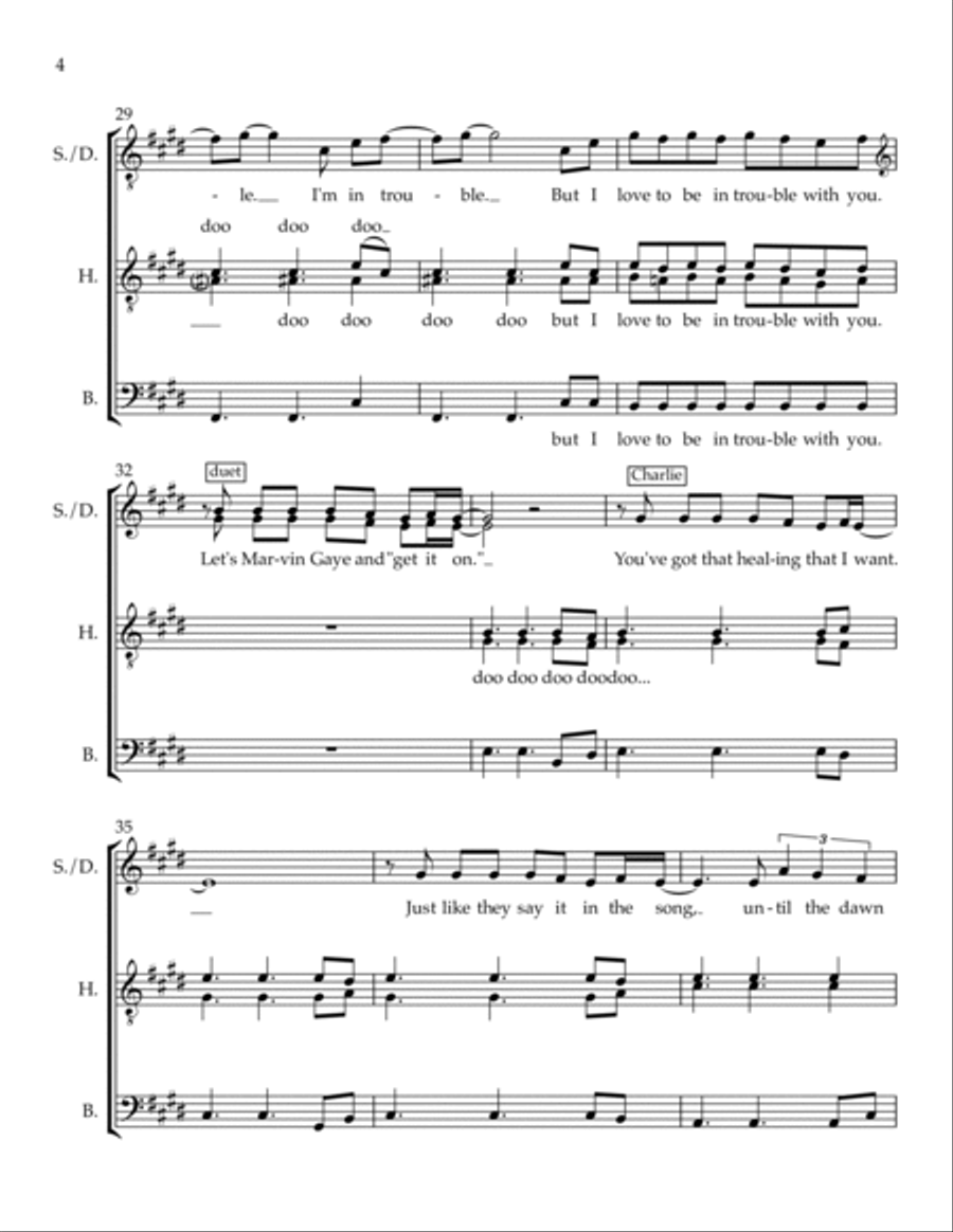 Marvin Gaye TTBB scores gallery preview page 4