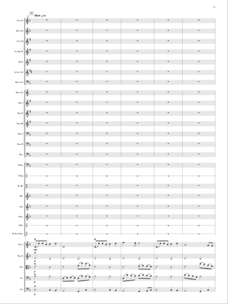 Elegy for Remembrance (September 11, 2001) Orchestra scores gallery preview page 14