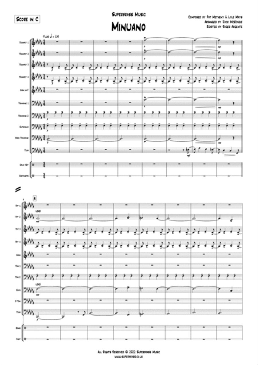 Minuano (six-eight) Euphonium scores gallery preview page 3